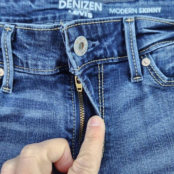 💜Levi's Denizen Blue Modern Skinny Jeans Size 6/28 - Picture 8 of 13
